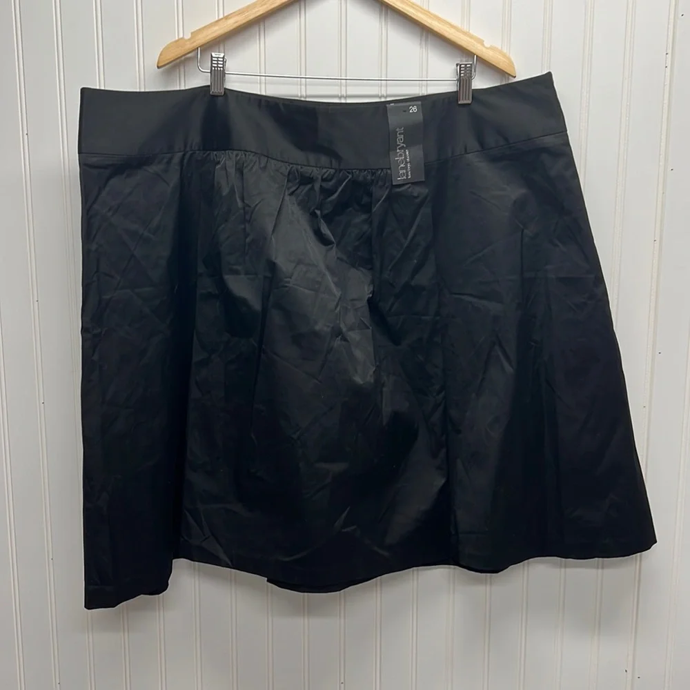 NWT Lane Bryant‎ Black A Line Mini Skirt Sz 26